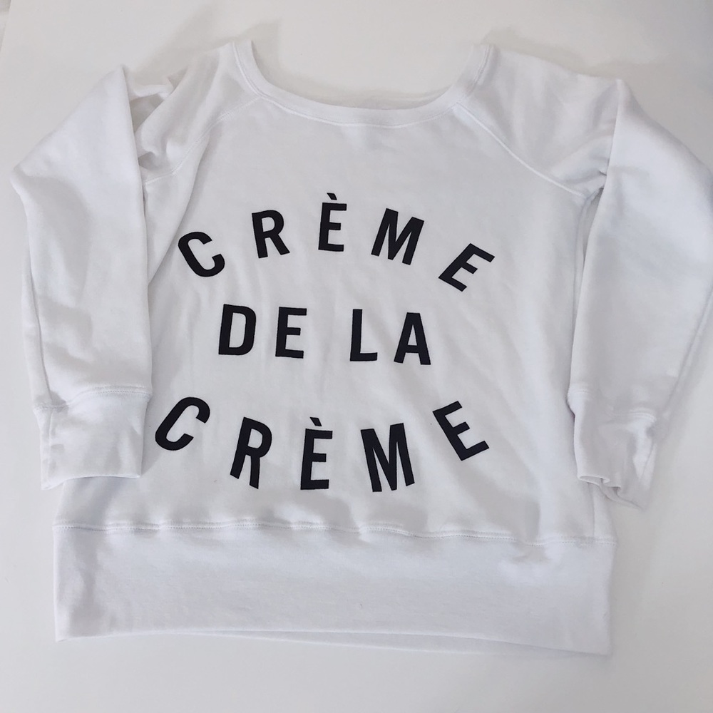 ⭐️ Creme de la Creme Off Shoulder Sweatshirt